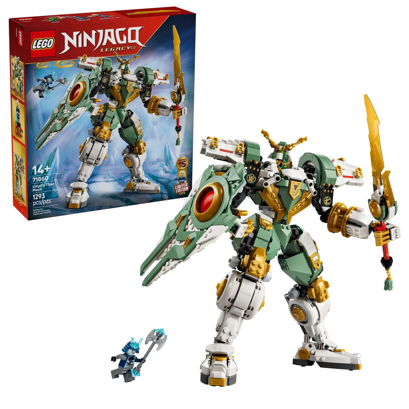 LEGO Ninjago Lloyd’s Titan Mech 15th Anniversary Toy Building Set - 71860, 1293-pcs, Ages 14+ Q5