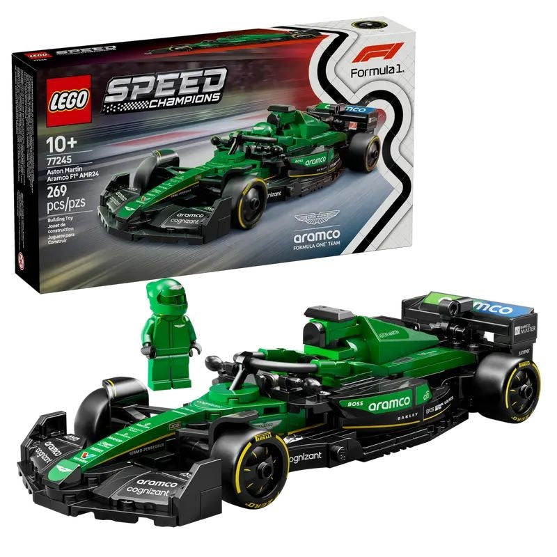 LEGO Speed Champions Aston Martin Aramco AMR24 F1 Race Car - 77245, 269-pcs, Ages 10+ D9