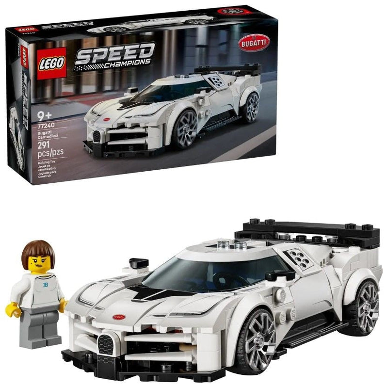 LEGO Speed Champions Bugatti Centodieci Hyper Sports Car - 77240, 291-pcs, Ages 9+ O8