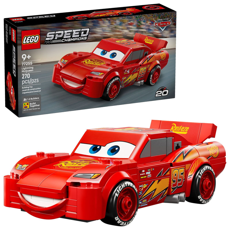 LEGO Speed Champions Disney Pixar Lightning McQueen - 77255, 270-pcs, Ages 9+ N9
