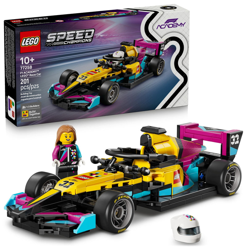 LEGO Speed Champions F1 ACADEMY LEGO Race Car - 77258, 201-pcs, Ages 10+ T3