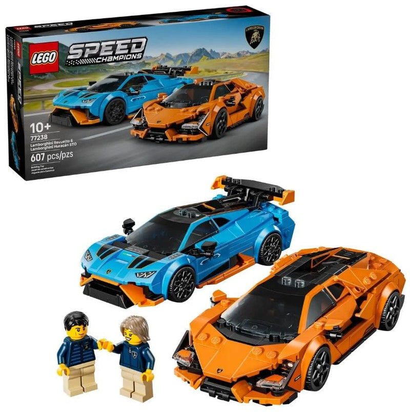LEGO Speed Champions Lamborghini Revuelto & Huracán STO - 77238, 607-pcs, Ages 10+ S7