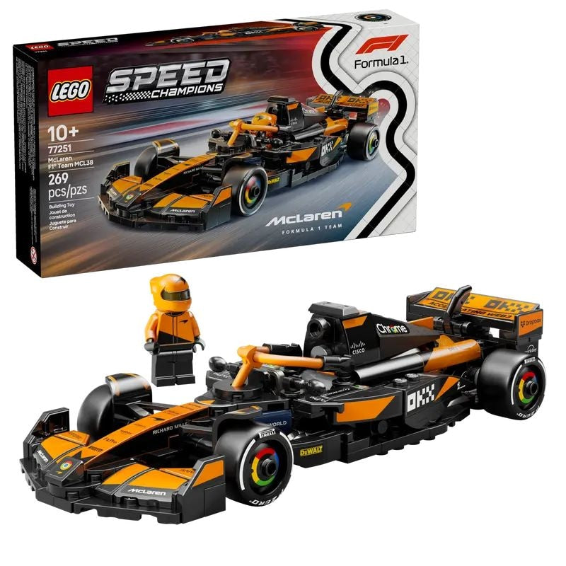 LEGO Speed Champions McLaren F1 Team MCL38 Race Car - 77251, 269-pcs, Ages 10+ O9