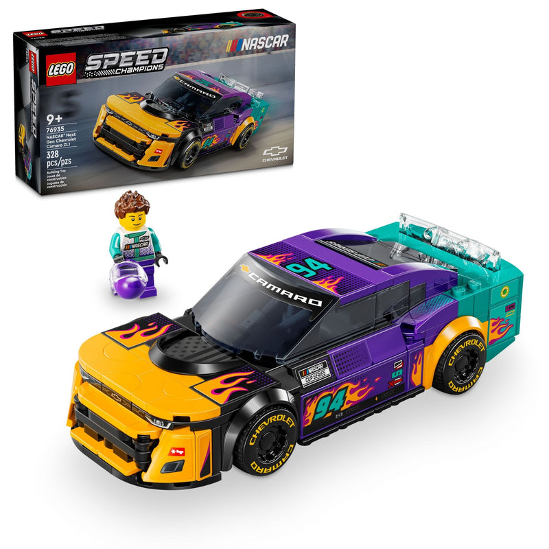 LEGO Speed Champions NASCAR Next Gen Chevrolet Camaro ZL1 - 76935, 328-pcs, Ages 9+ O9