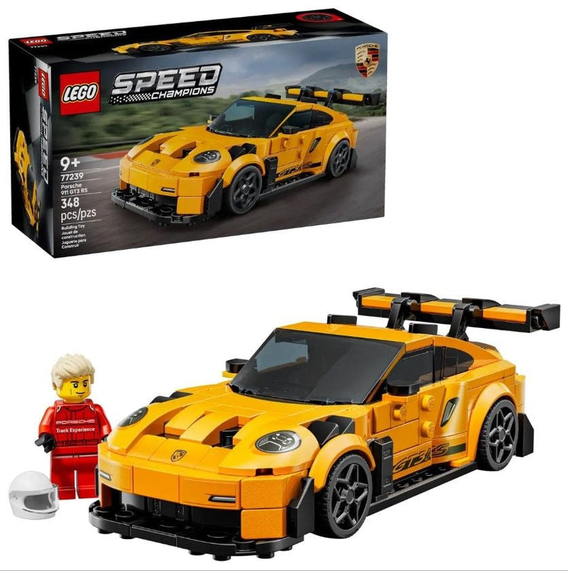 LEGO Speed Champions Porsche 911 GT3 RS Super Car - 77239, 348-pcs, Ages 9+ Y6