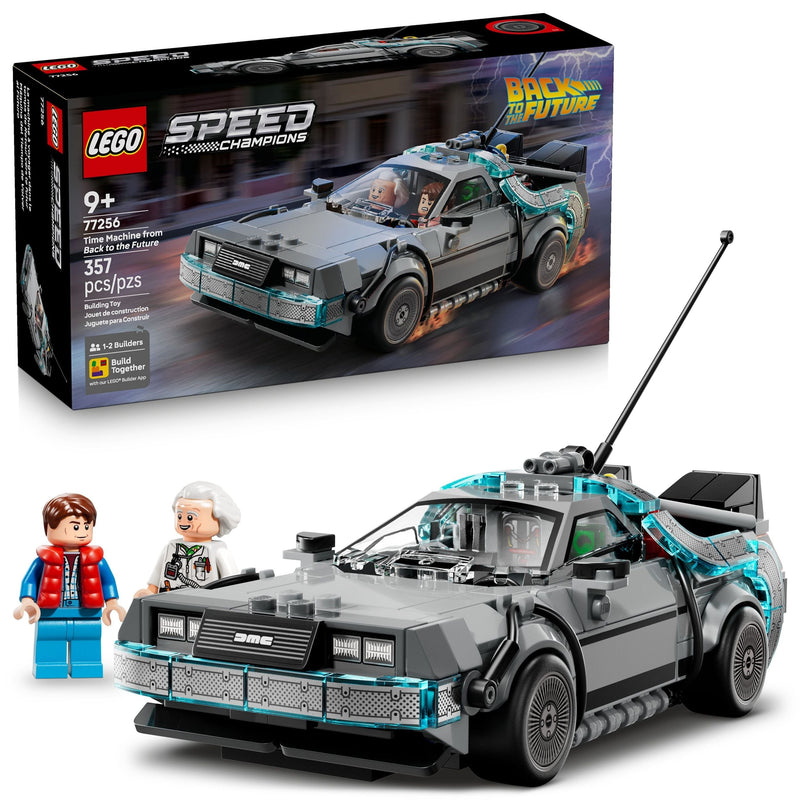 LEGO Speed Champions Time Machine From Back To The Future - 77256, 357-pcs, Ages 9+ X6