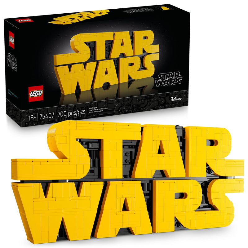 LEGO Star Wars Brick-Built Star Wars Logo - 75407, 700-pcs, Ages 18+ X6
