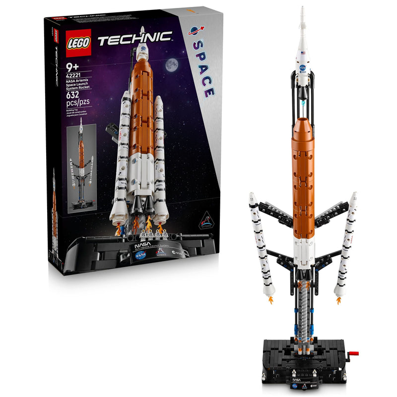 LEGO Technic NASA Artemis Space Launch System Rocket Model Building Set - 42221, 632-pcs, Ages 9+ E3