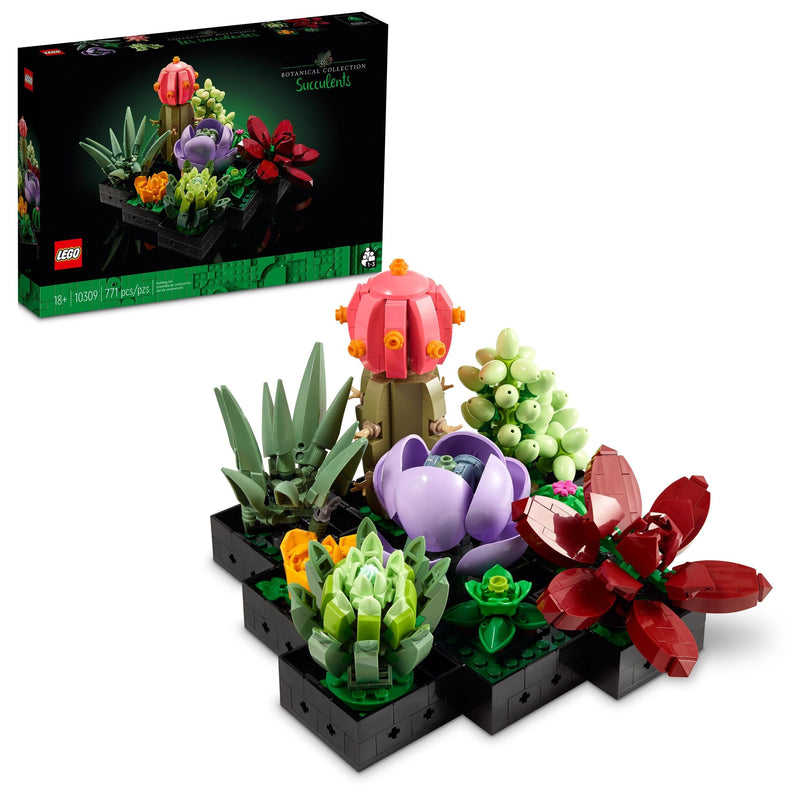 LEGO The Botanical Collection Succulents Building Set – 10309, 771-pcs, Ages 18+ L3
