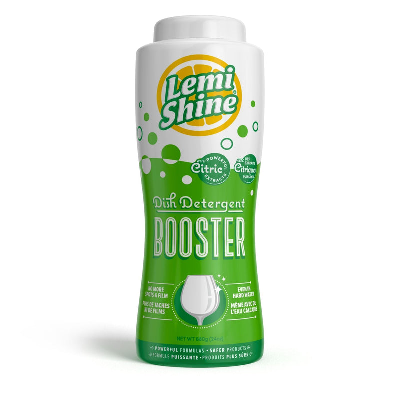 Lemi Shine Dishwasher Detergent Powder Booster, Fresh Lime Scent, 680-g D0