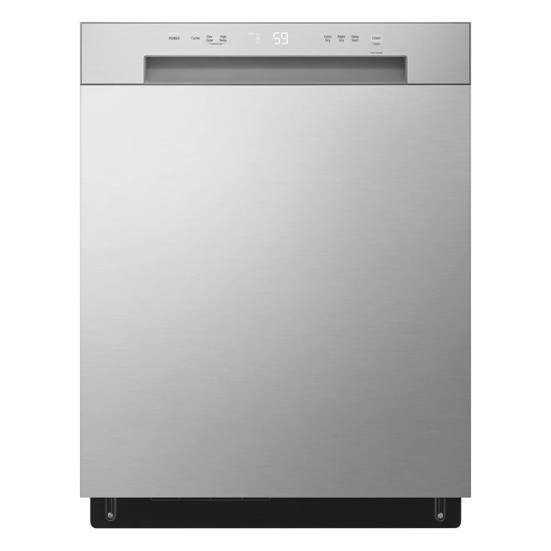 LG 24 in. Stainless Steel Front Control Dishwasher with LoDecibel Operation and Dynamic Drys M6