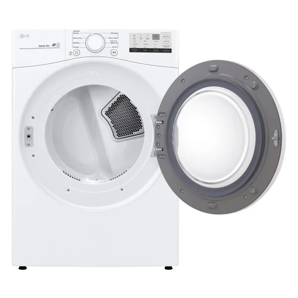 LG 7.4 cu ft. White Electric Dryer with Sensor Dry M0
