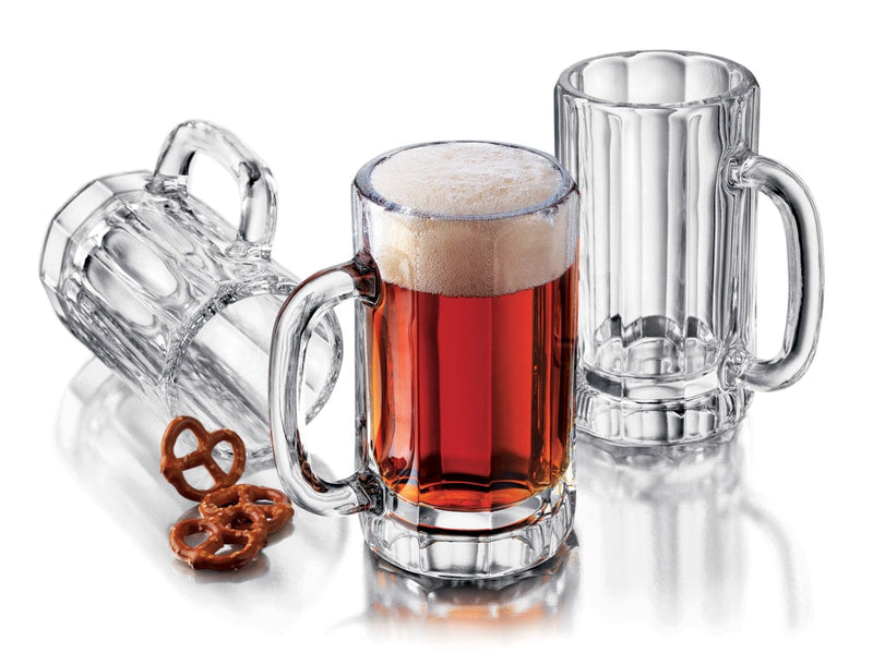 Libbey Beer Glass Mug, 16-oz, Dishwasher Safe X5