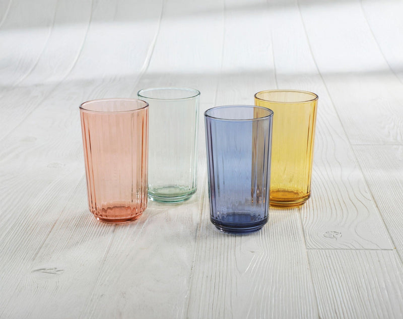 LIBBEY Panello Mixed Colour Highball Glass Set, 4-pk T7