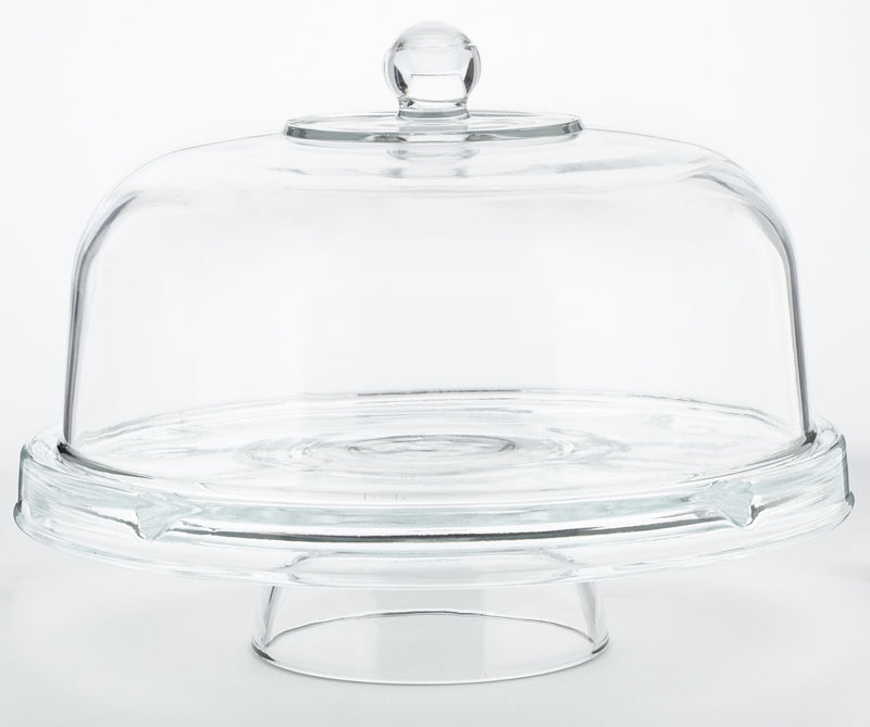 Libbey Selene 6-in-1 Server Cake Stand with Dome Z6