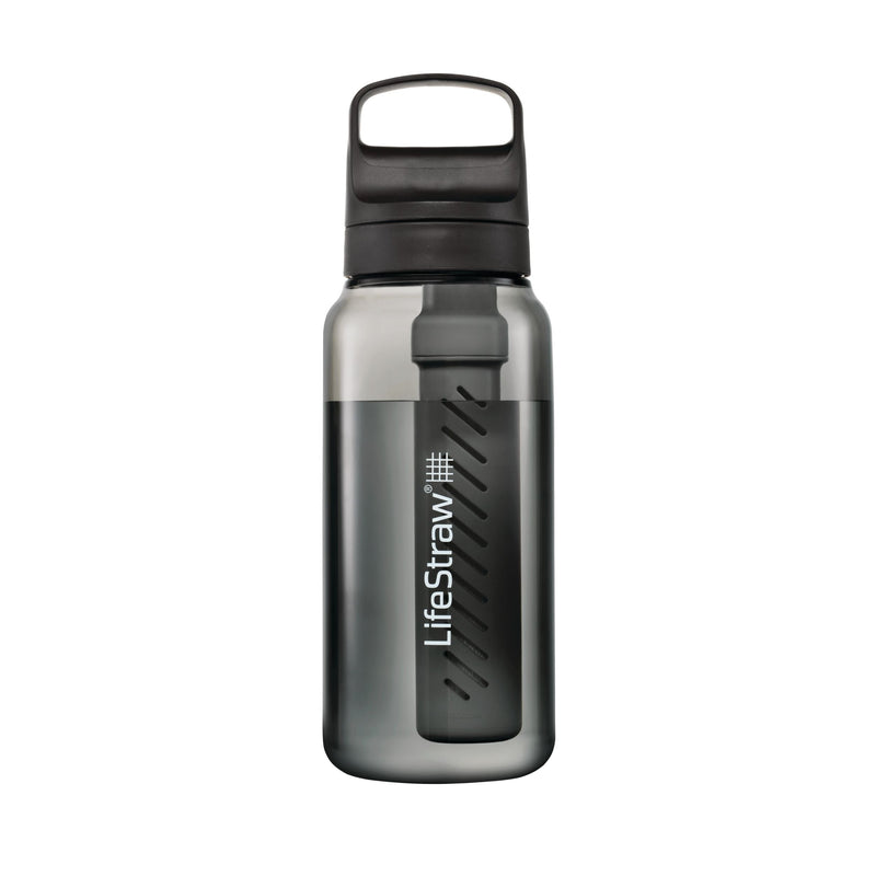 LifeStraw GO Series Water Bottle, 1-L, Black X3