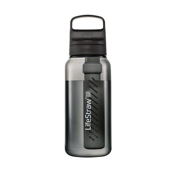 LifeStraw GO Series Water Bottle, 1-L, Black Z1