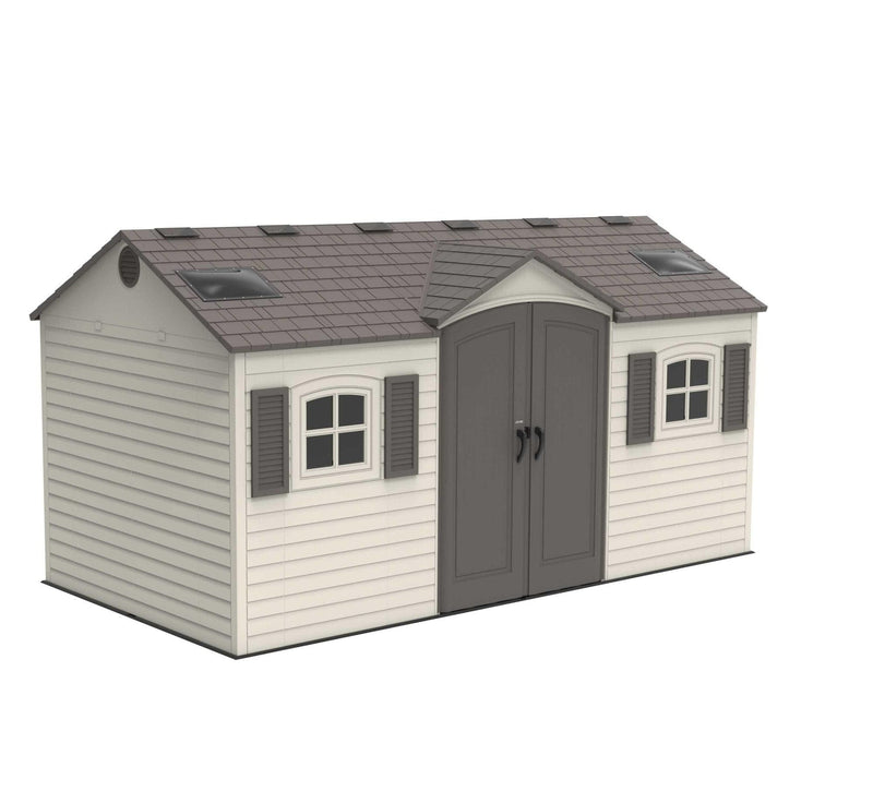 Lifetime Outdoor Storage Shed with Dual Side Entry, 15 x 8-ft Q8