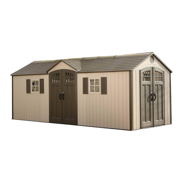 Lifetime Outdoor Storage Shed with Dual Side Entry, 20 x 8-ft C5