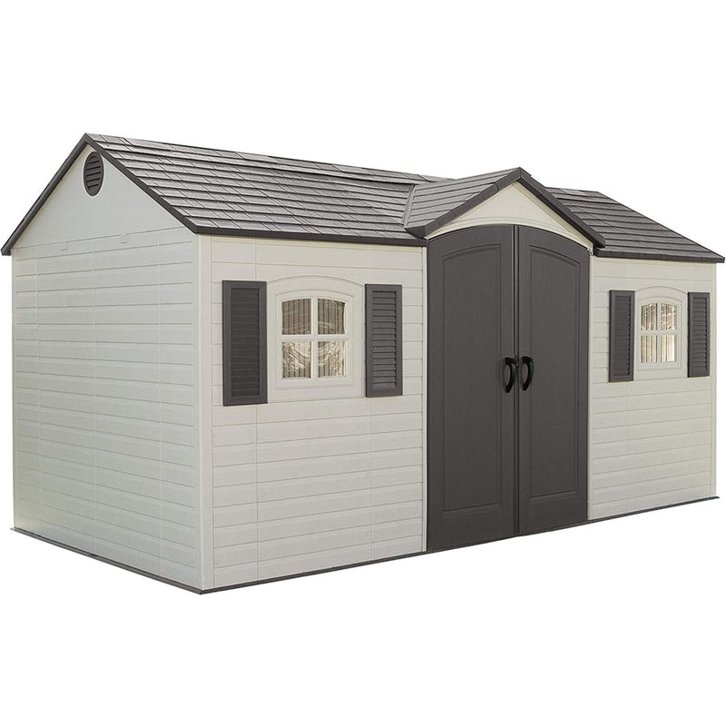 Lifetime Outdoor Storage Shed with Windows, 8-ft x 15-ft F6