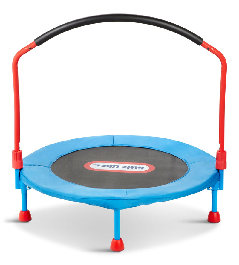 Little Tikes Outdoor/Indoor Portable Bounce Round Trampoline, 3-ft, Ages 3+, Blue Y8