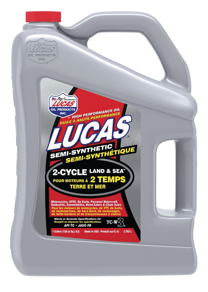 Lucas Oil 2-Stroke Semi-Synthetic Land & Sea Oil, 3.87-L L5