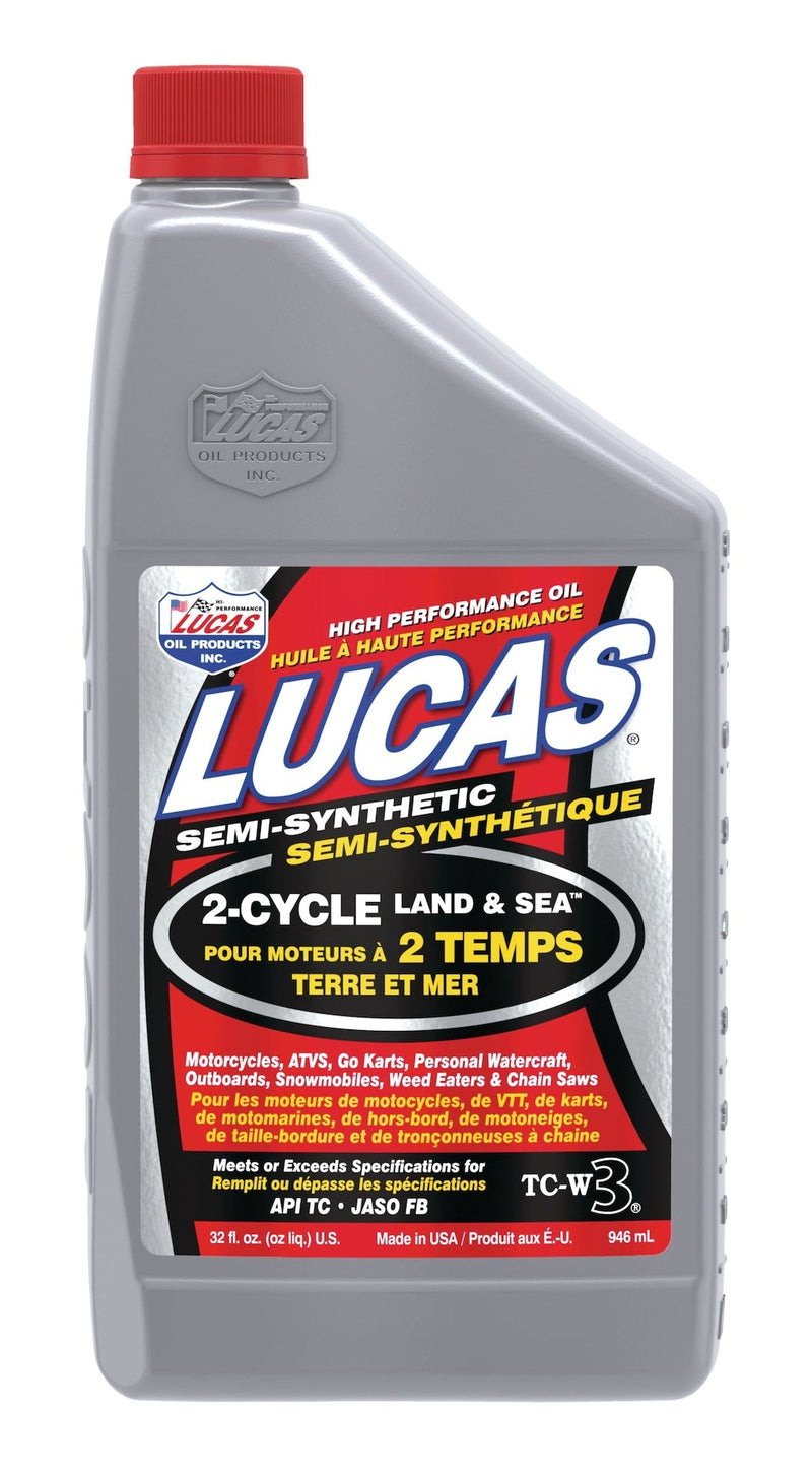 Lucas Oil 2-Stroke Semi-Synthetic Land & Sea Oil, 946-mL Z1