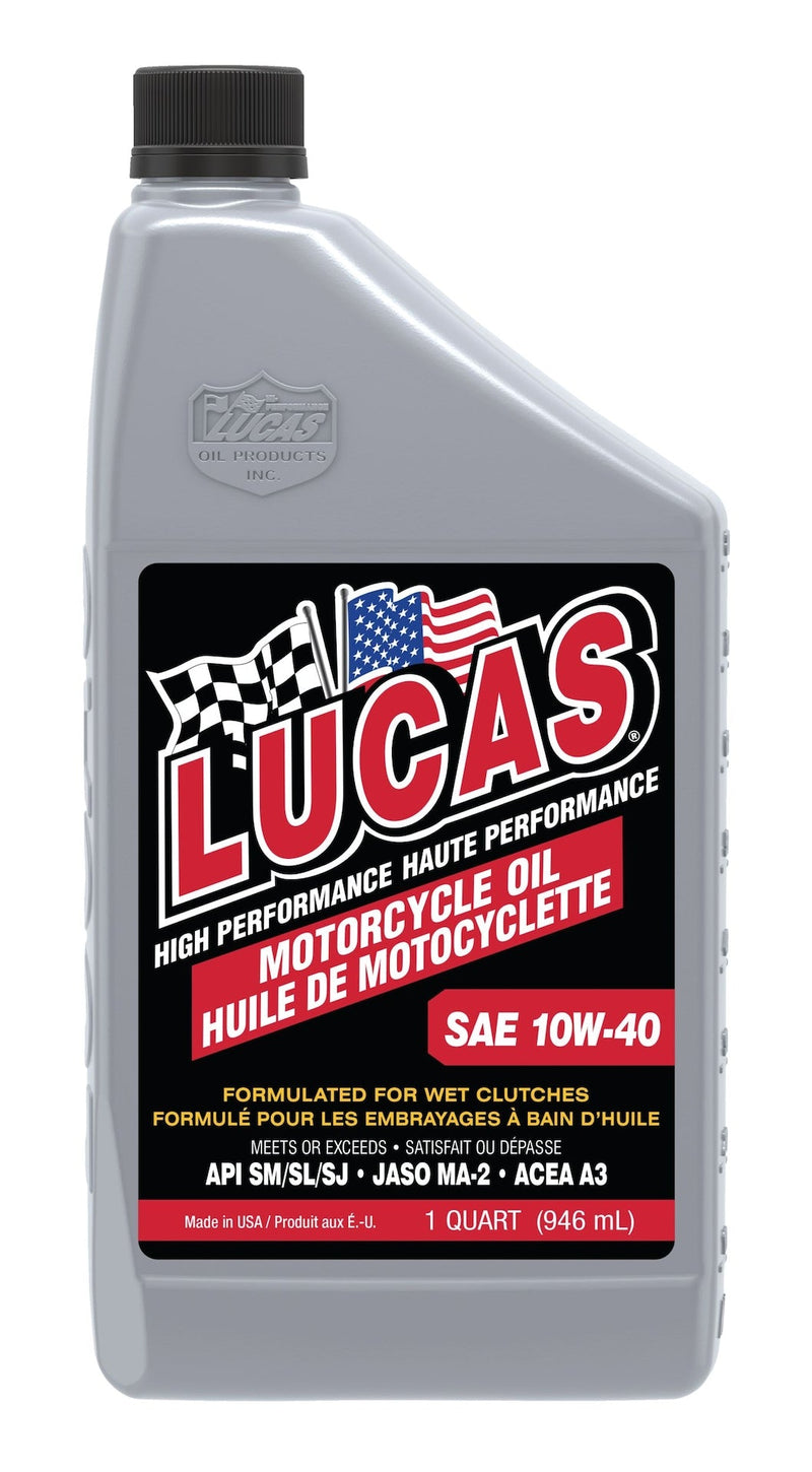 Lucas Oil High Performance Motorcycle Oil SAE, 946-mL E1