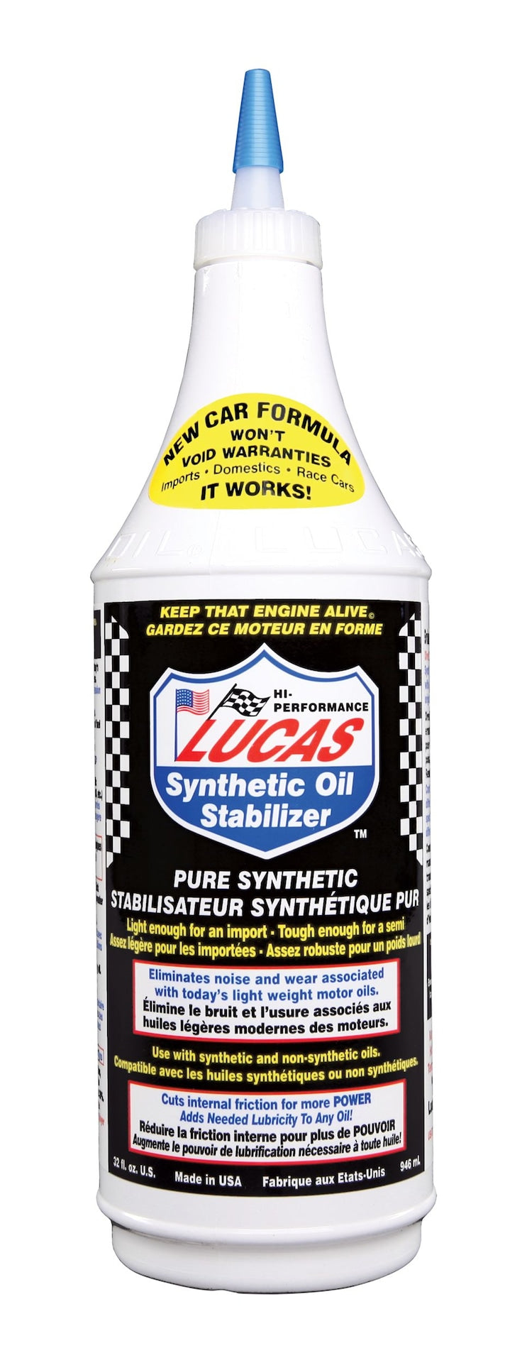 Lucas Oil Synthetic High-Performance Oil Stabilizer, 946-mL E8