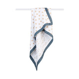 Lulujo 3-Ply Sun & Fish Reversible Muslin Blanket