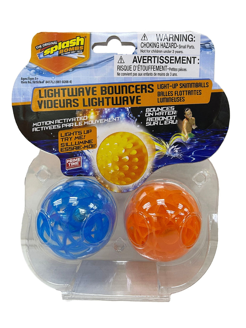 Luminator Light-Up Skim Ball Game, Multi-Coloured, 2-pk, Ages 5+, for Beach/Pool Fun Activities D7