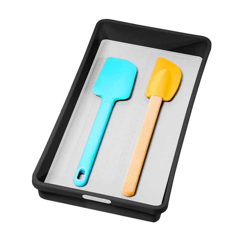 Madesmart Kitchen Utensil Drawer Organizer Tray/Holder, Grey Z8