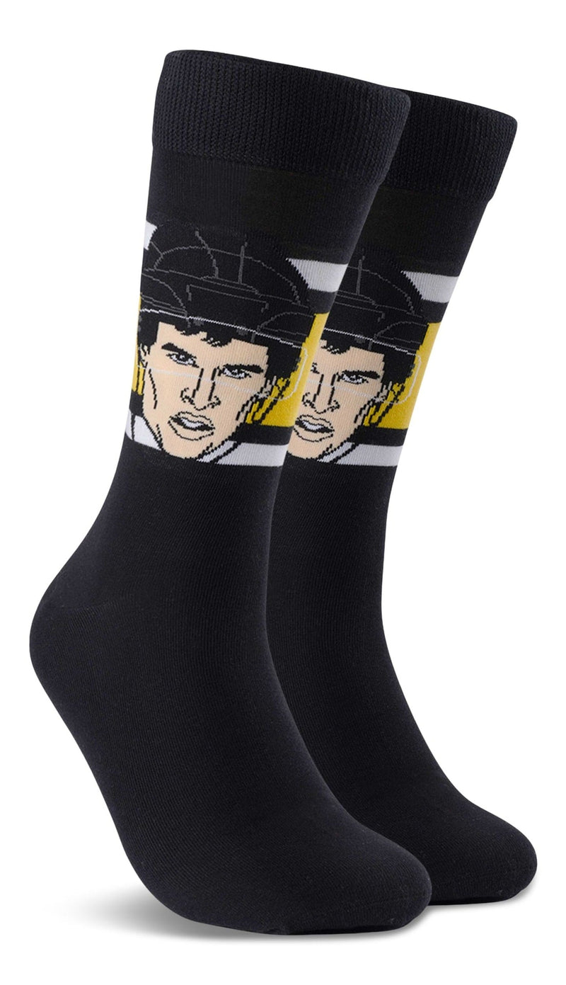 Major League Socks NHL Pittsburgh Penguins Sidney Crosby "Sockey" Crew Socks, Adult, One Size C5