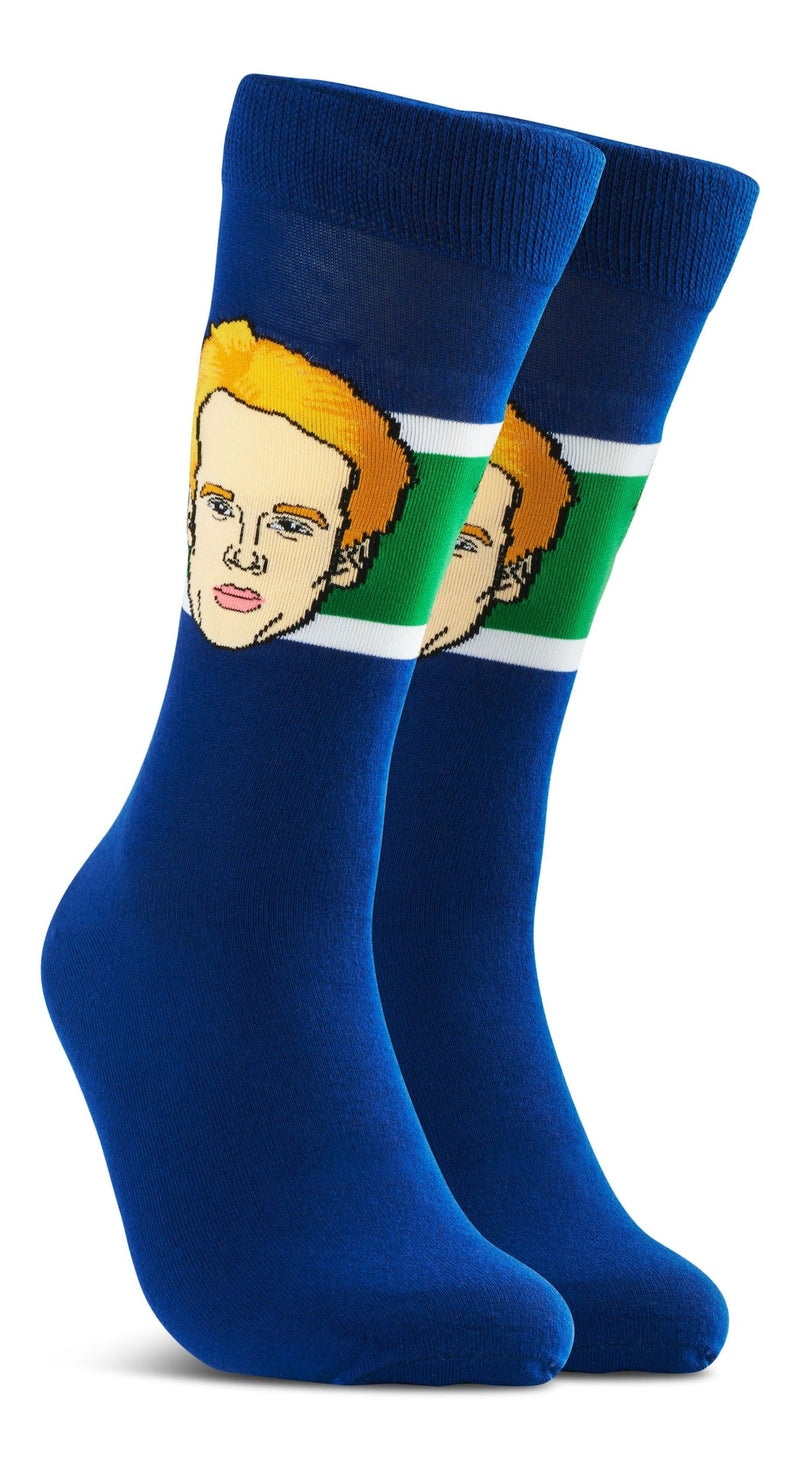 Major League Socks NHL Vancouver Canucks Elias Pettersson "Sockey" Crew Socks, Adult, One Size G6