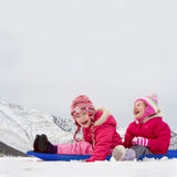 Manitou Kids' Large 3-Person Lightweight Plastic Winter Snow Sled/Toboggan