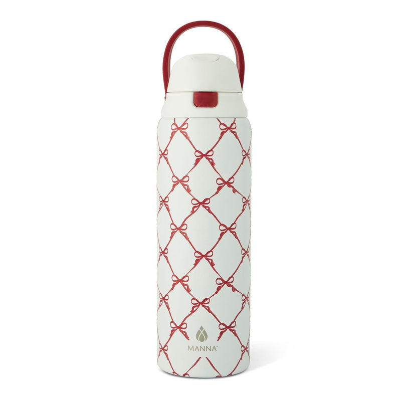 Manna Hydra 946-mL Stainless Steel Bottle with Bows Design X5