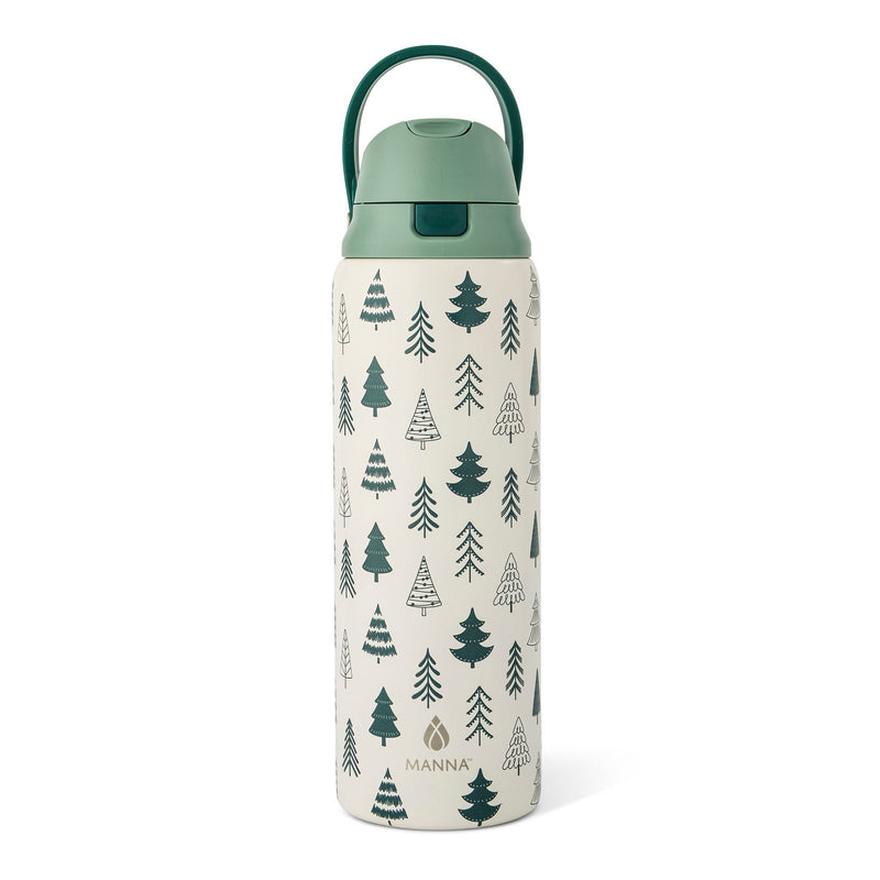 Manna Hydra 946-mL Steel Bottle with Nordic Tree Design A3