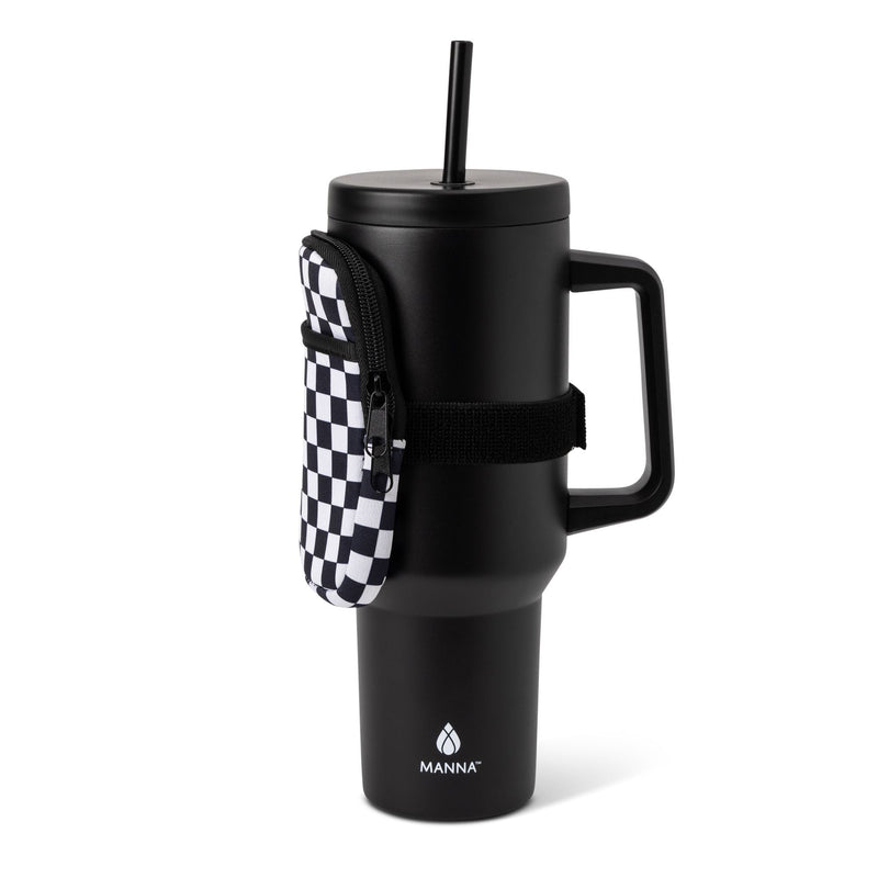 Manna Swivel Stainless Steel Tumbler with Bag, 40-oz F1