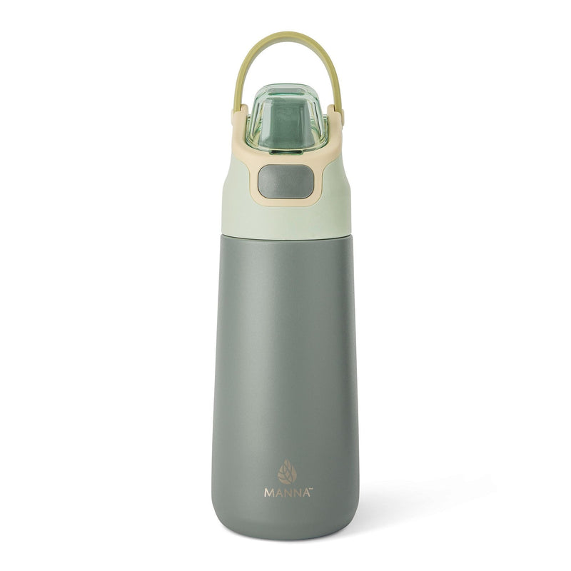 Manna Tandem Eco Stainless Steel Insulated Bottle, 16-oz, Midnight, with Permalock Lid J9