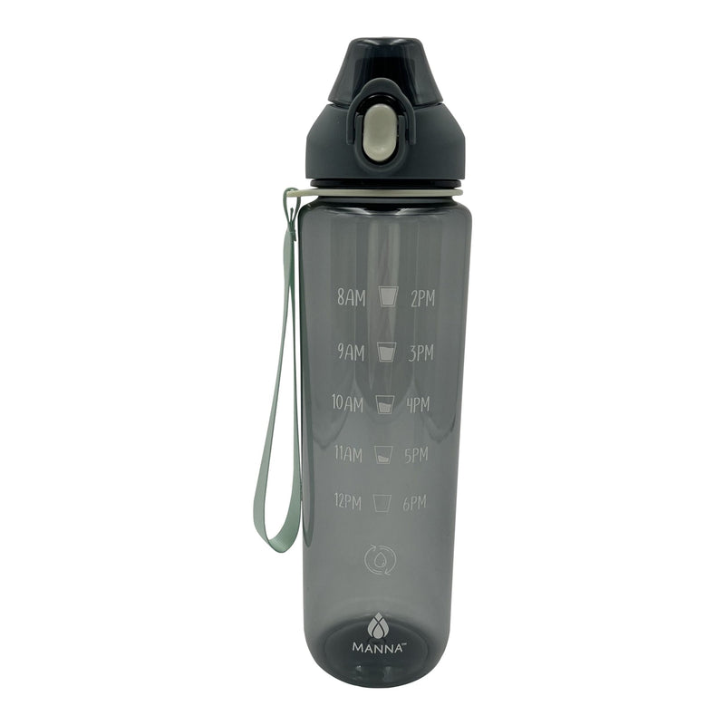 Manna Timex Motivational Water Bottle with Wrist Strap, 34-oz, Assorted Colours J4