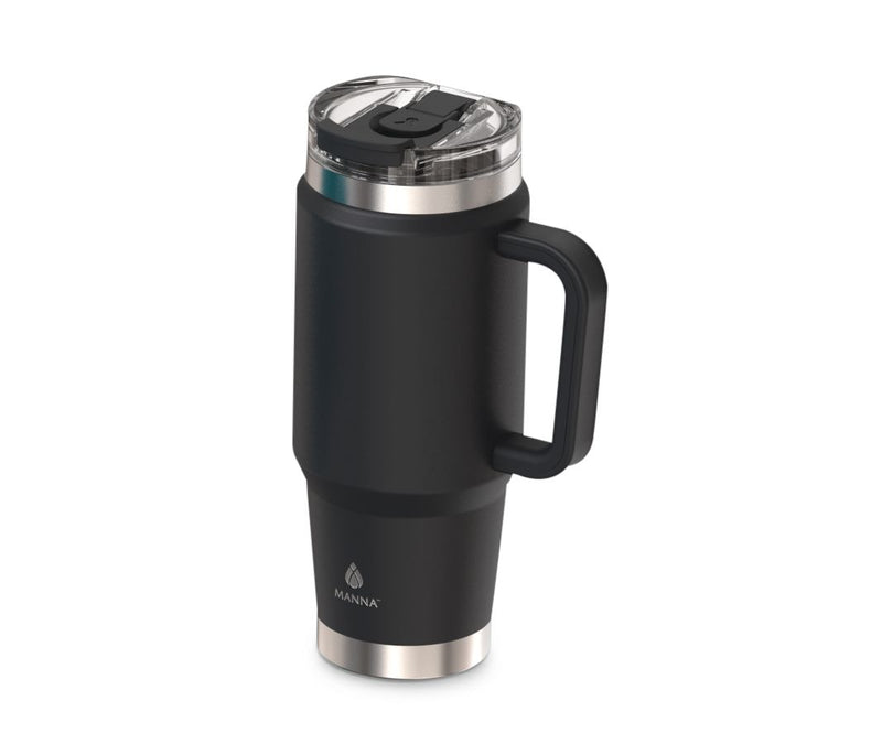 Manna WFH Stainless Steel Insulated Travel Mug with Dual-Function Lid, 32-oz Y3