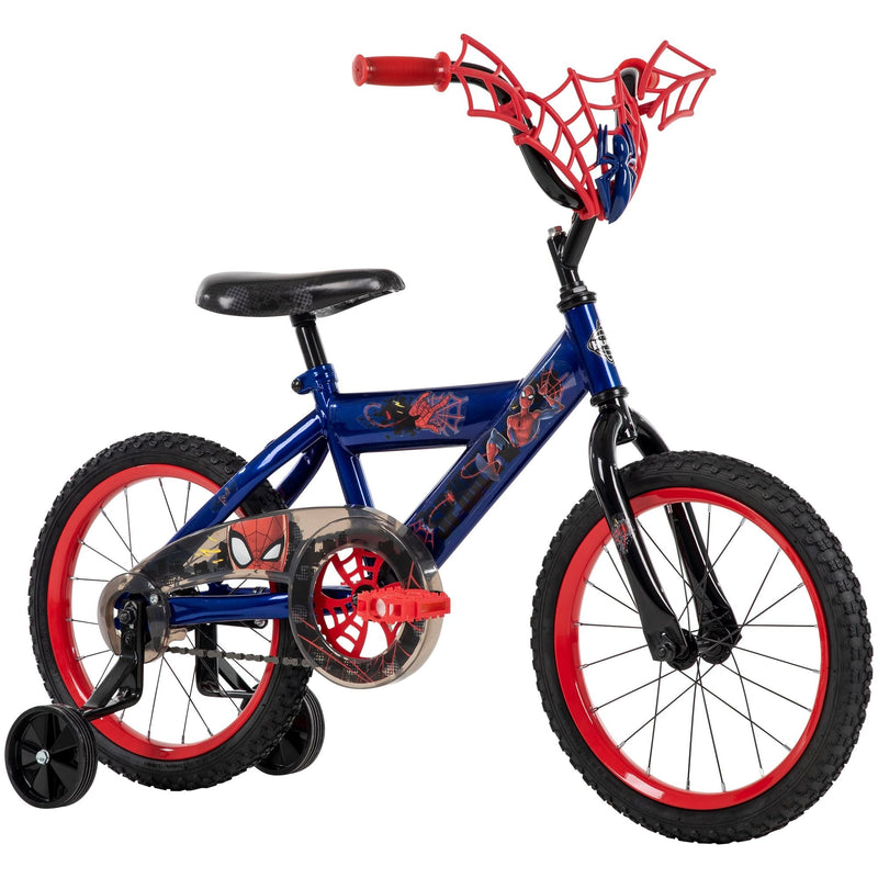 Marvel Spider-Man Kids' Bike, 16-in Wheel, Red/Blue U1