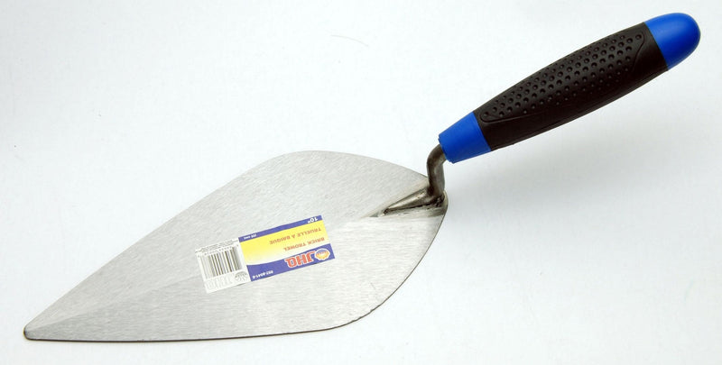 Masonry, Concrete & Brick Pointing Trowel with Ergonomic Handle Grip 10-in Y9