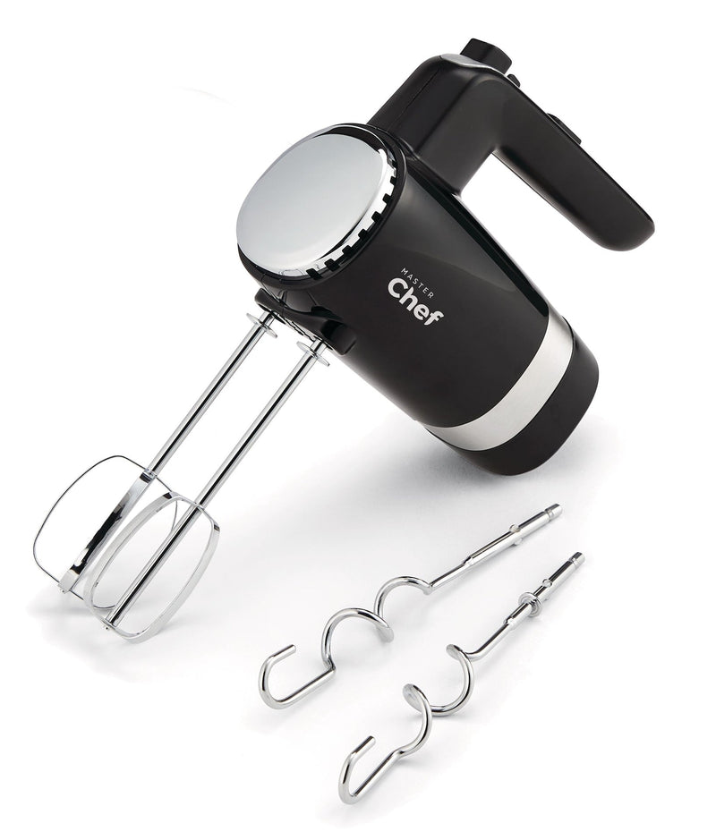 MASTER Chef 300W 5-Speed Electric Hand Mixer with Storage Base, Black B6