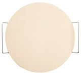 MASTER Chef Ceramic Round Pizza Stone & Serving Rack, 15-in