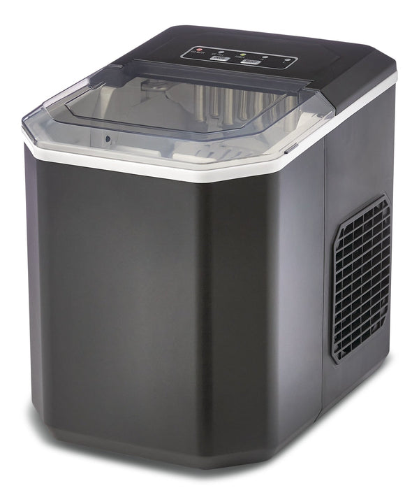 Master Chef Compact Countertop Ice Maker with LED Display, 26-lb Ice/Day, Black J2