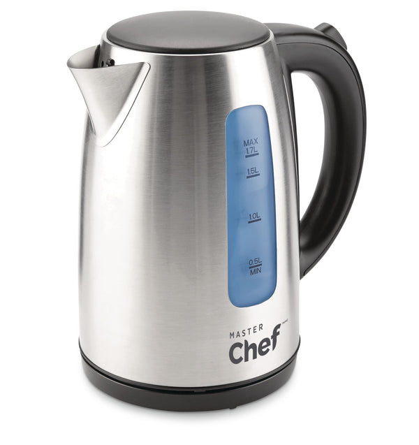 MASTER Chef Cordless Electric Kettle with Auto Shut Off, Stainless Steel, 1.7-L K0