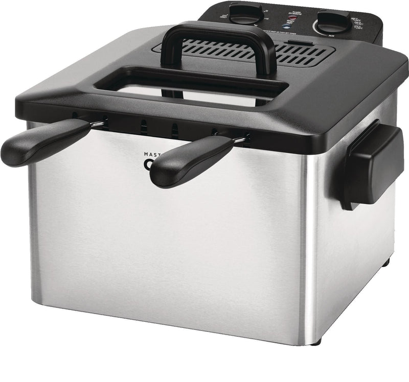 MASTER Chef Deep Fryer with 2 Basket Capacity, Stainless Steel, 4.5-L F9