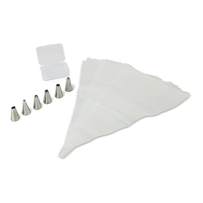 Master Chef Disposable Piping Bags with 6 Tips, 30-pc P9