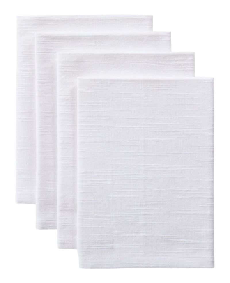 Master Chef Essential Cotton Dining Napkins, White, 17-in, 4-pk X4